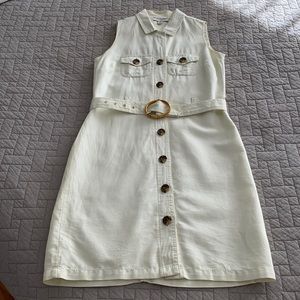Safari Style Sleeveless Dress